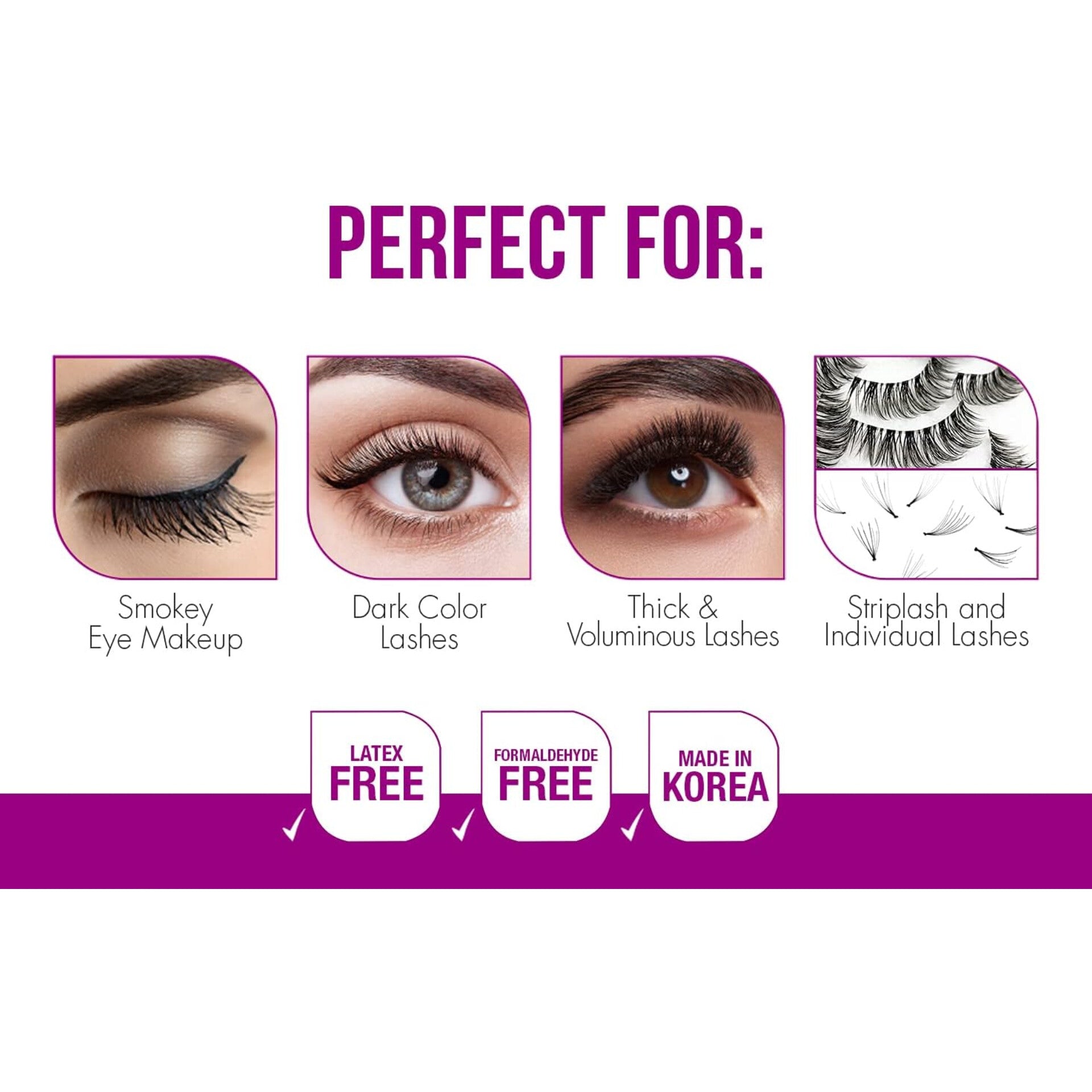 DUO - Colle pour bande de faux cils Transparente Quick-Set - réf Teinte Foncé