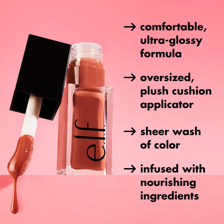 e.l.f - Glow Reviver Lip Oil - réf Coral Fixation - 7,6ml