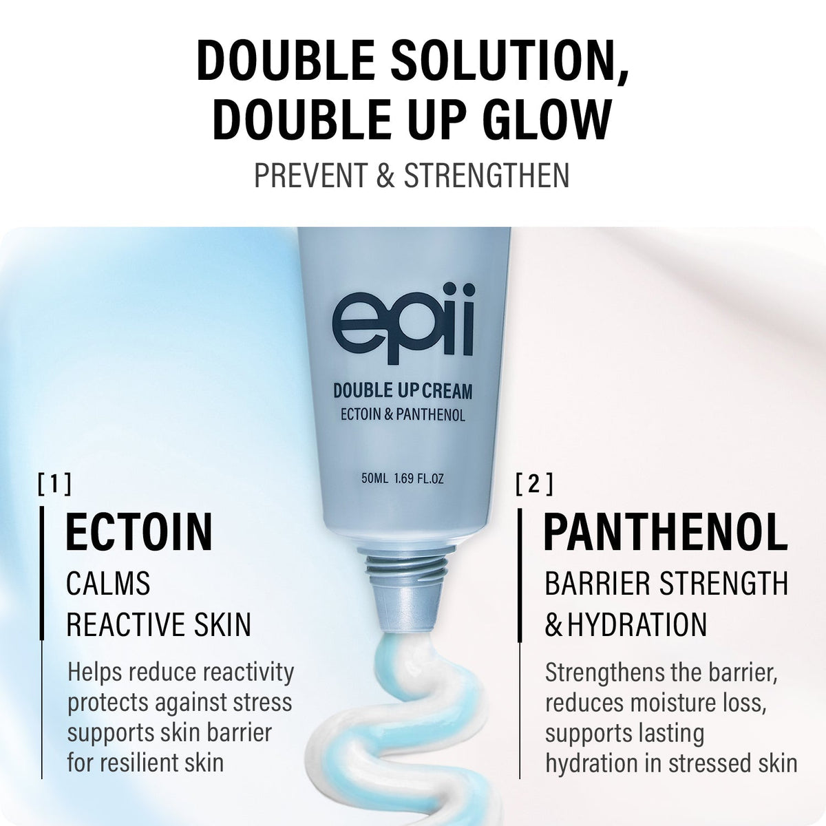 EPII - Double Up Cream ECTOIN & PANTHENOL -50ml