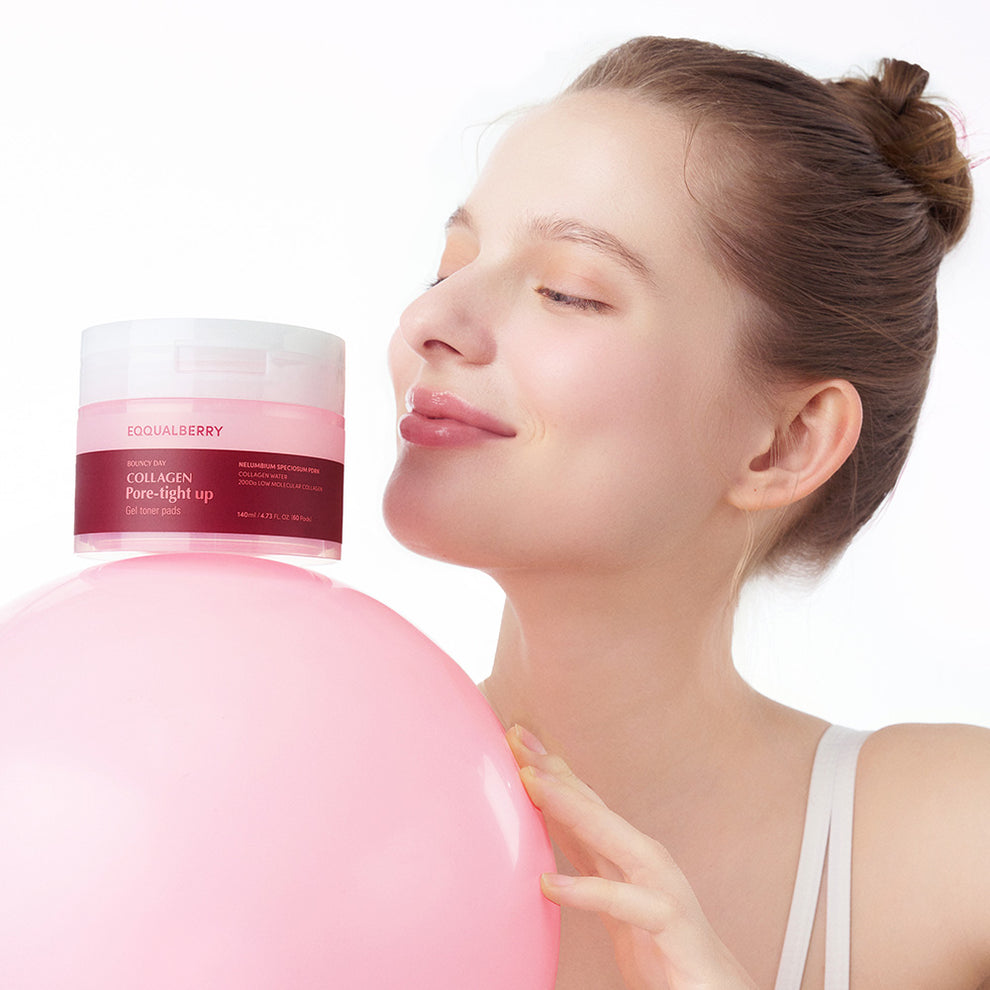 EQQUALBERRY – Collagen Pore-Tight Up Gel Toner Pads ( 60pads )
