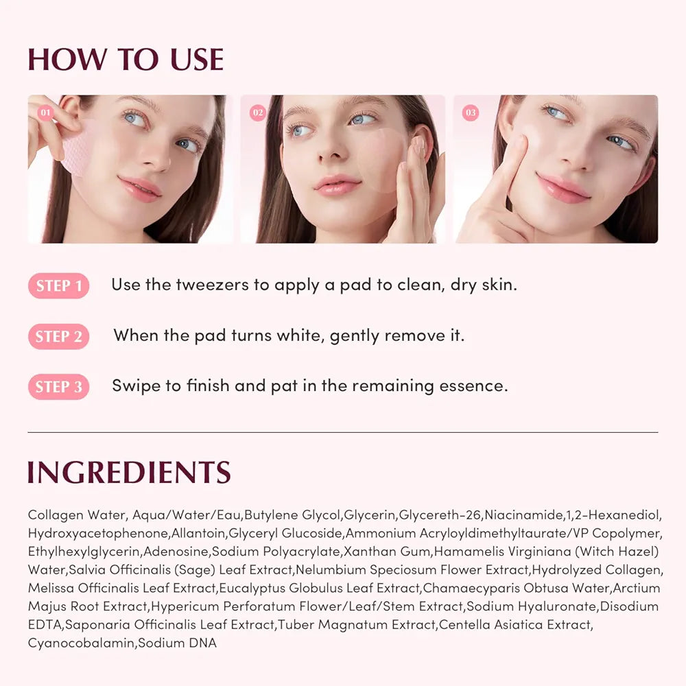 EQQUALBERRY – Collagen Pore-Tight Up Gel Toner Pads ( 60pads )