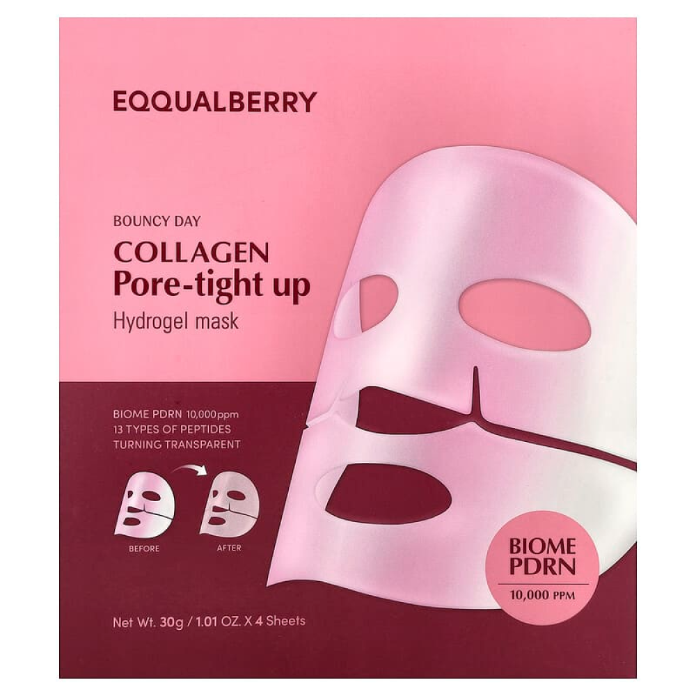 EQQUALBERRY – Collagen Pore-tight Up Mask Set ( 4pcs )