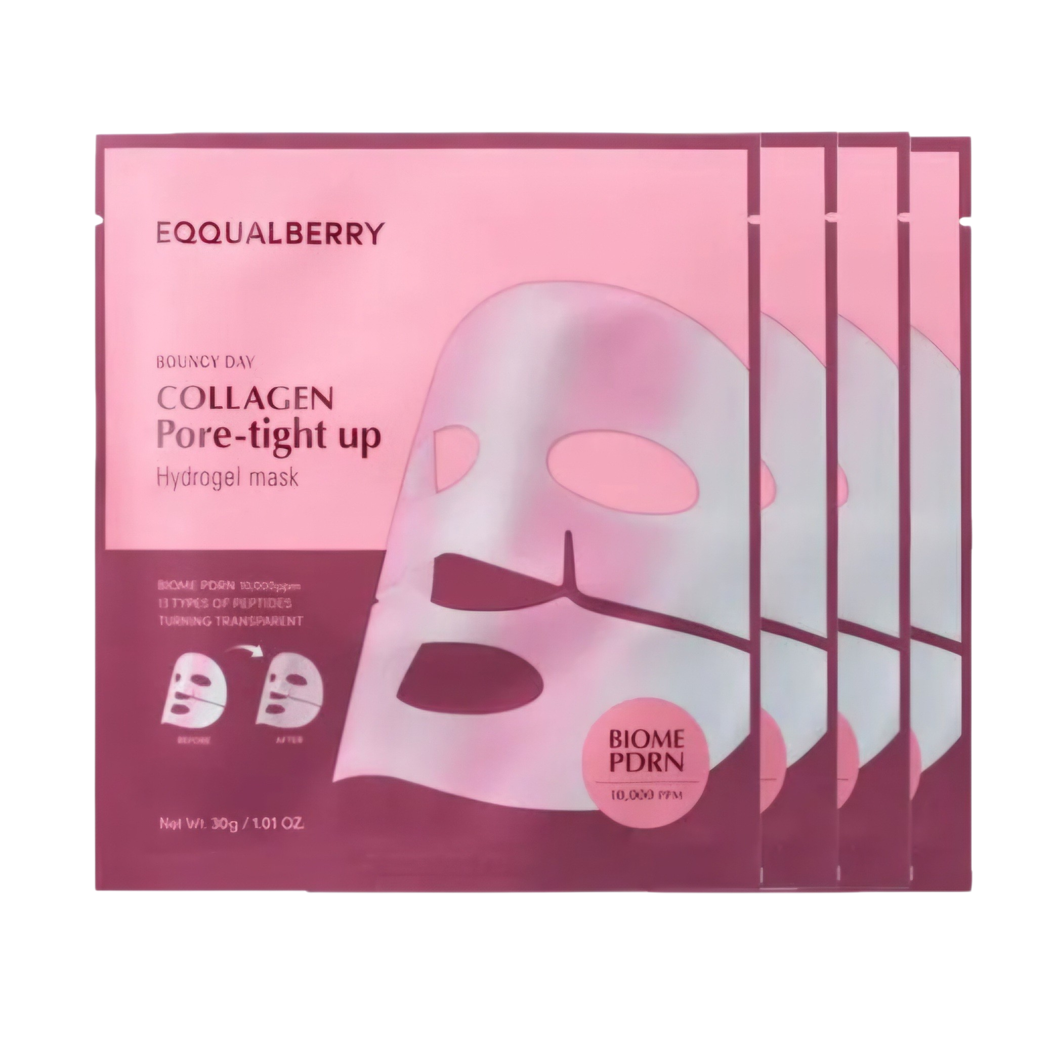 EQQUALBERRY – Collagen Pore-tight Up Mask Set ( 4pcs )