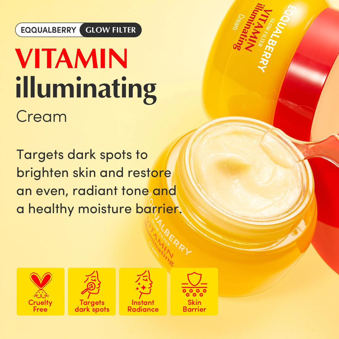 EQQUALBERRY – Glow Filter Vitamin illuminating Cream - 50ml