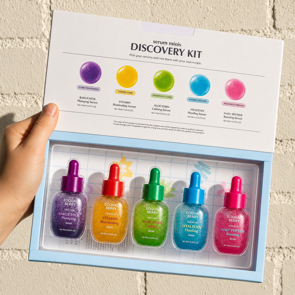 EQQUALBERRY – Minis Discovery Kit Serum ( 5×10ml )