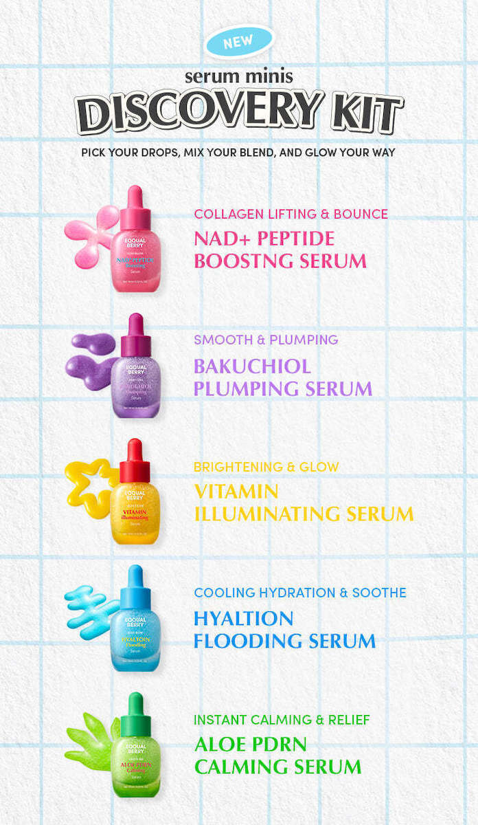 EQQUALBERRY – Minis Discovery Kit Serum ( 5pcs )