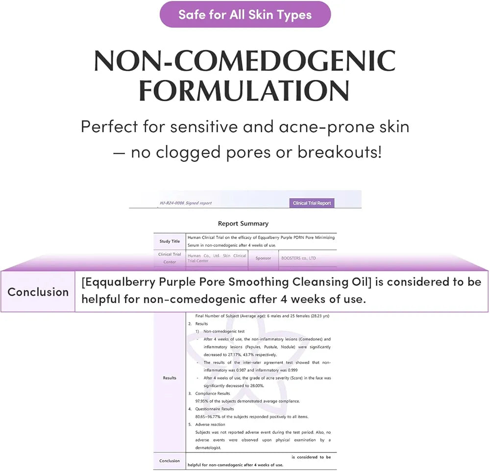 EQQUALBERRY – Purple Rice Pore Smoothing Cleansing Oil - 200ml