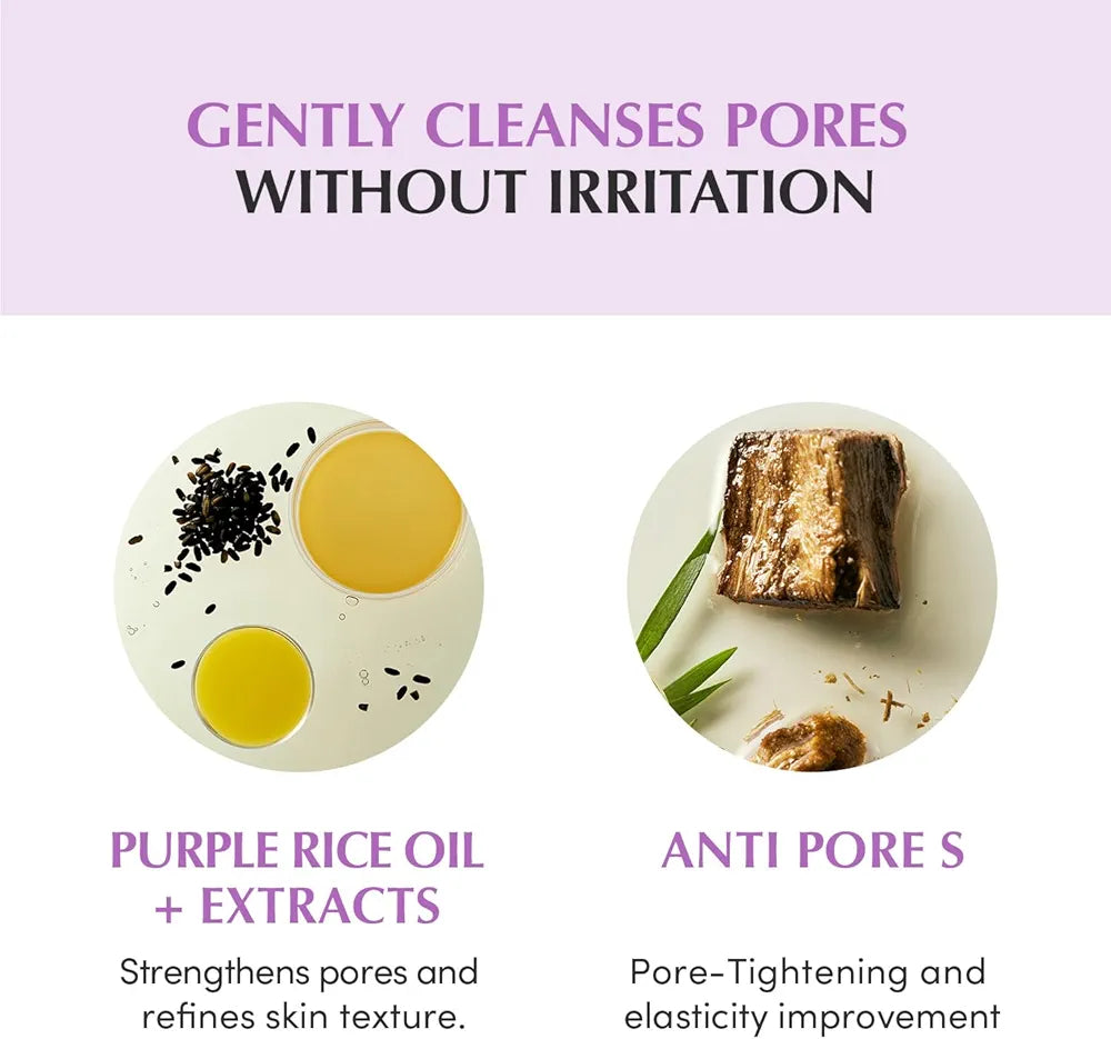 EQQUALBERRY – Purple Rice Pore Smoothing Cleansing Oil - 200ml