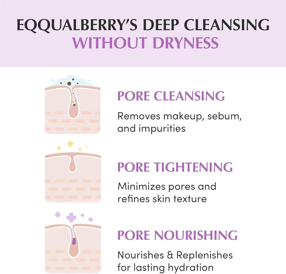 EQQUALBERRY – Purple Rice Pore Smoothing Cleansing Oil - 200ml