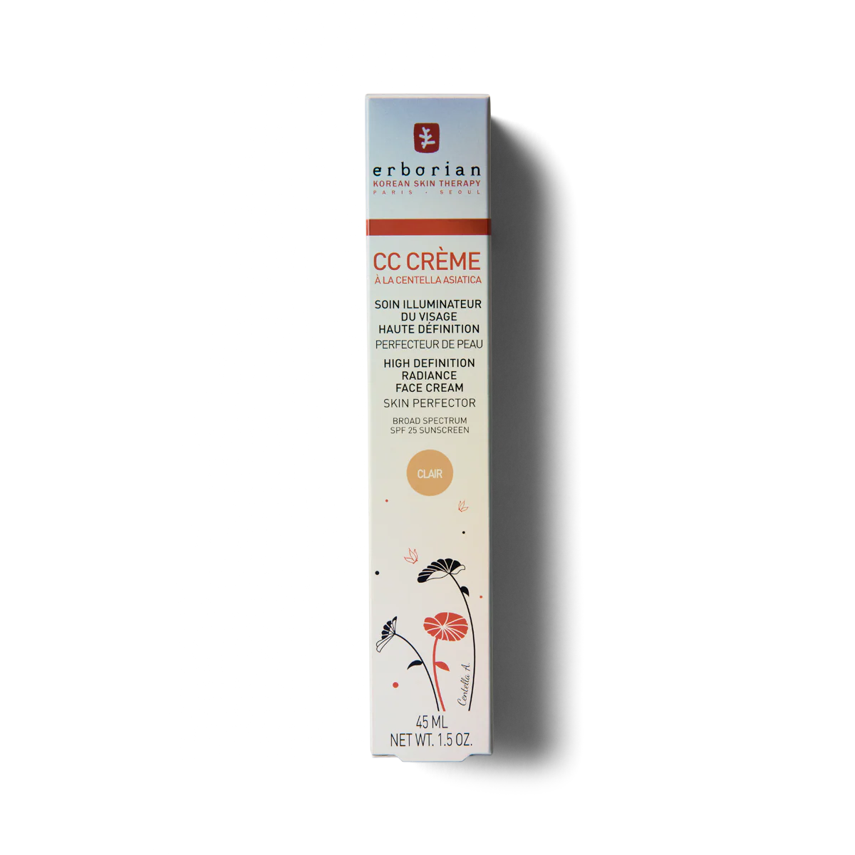 ERBORIAN - CC Crème À La Centella Asiatica - réf Clair 40ml