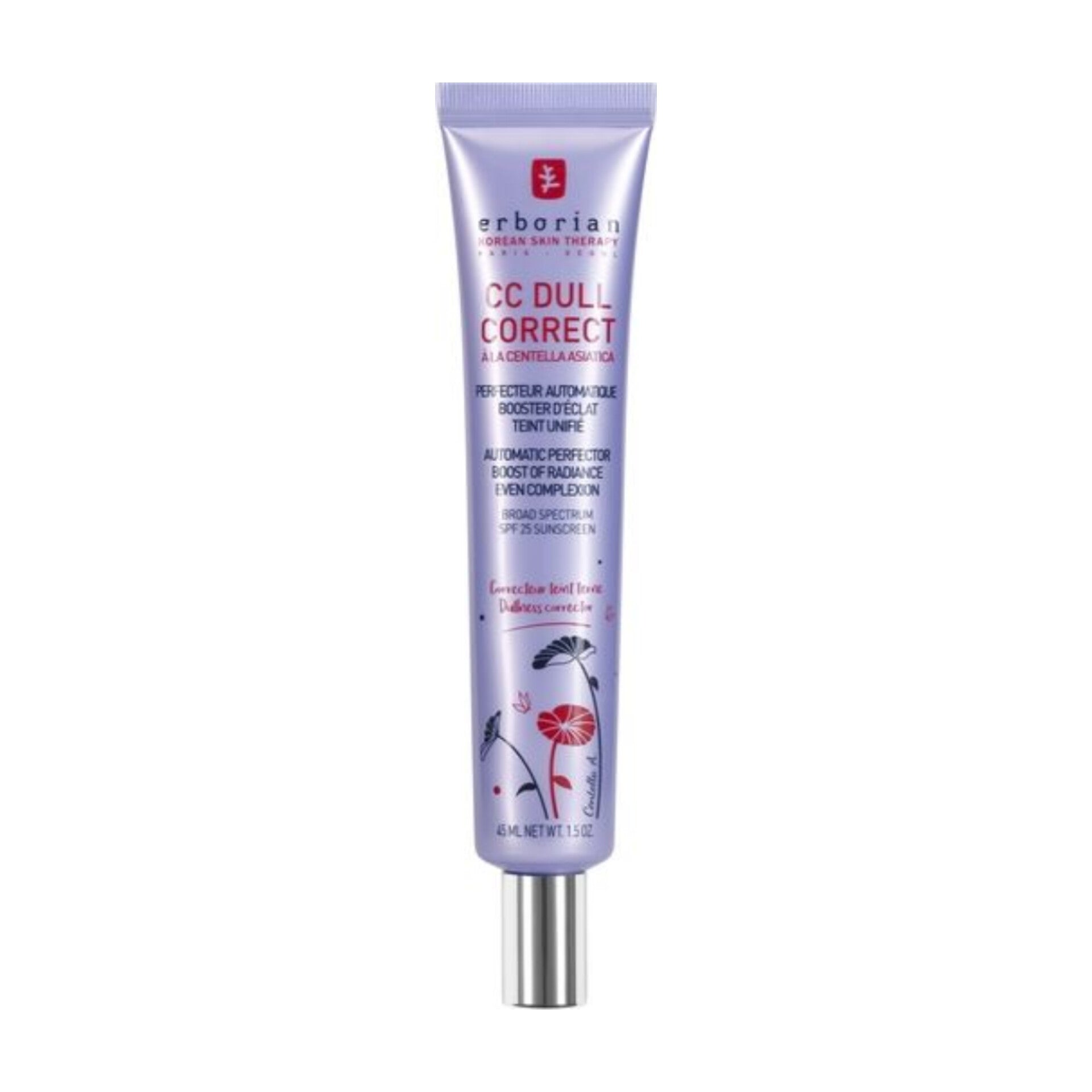 ERBORIAN - CC Dull Correct à la centella Asiatica SPF25 - 45ml