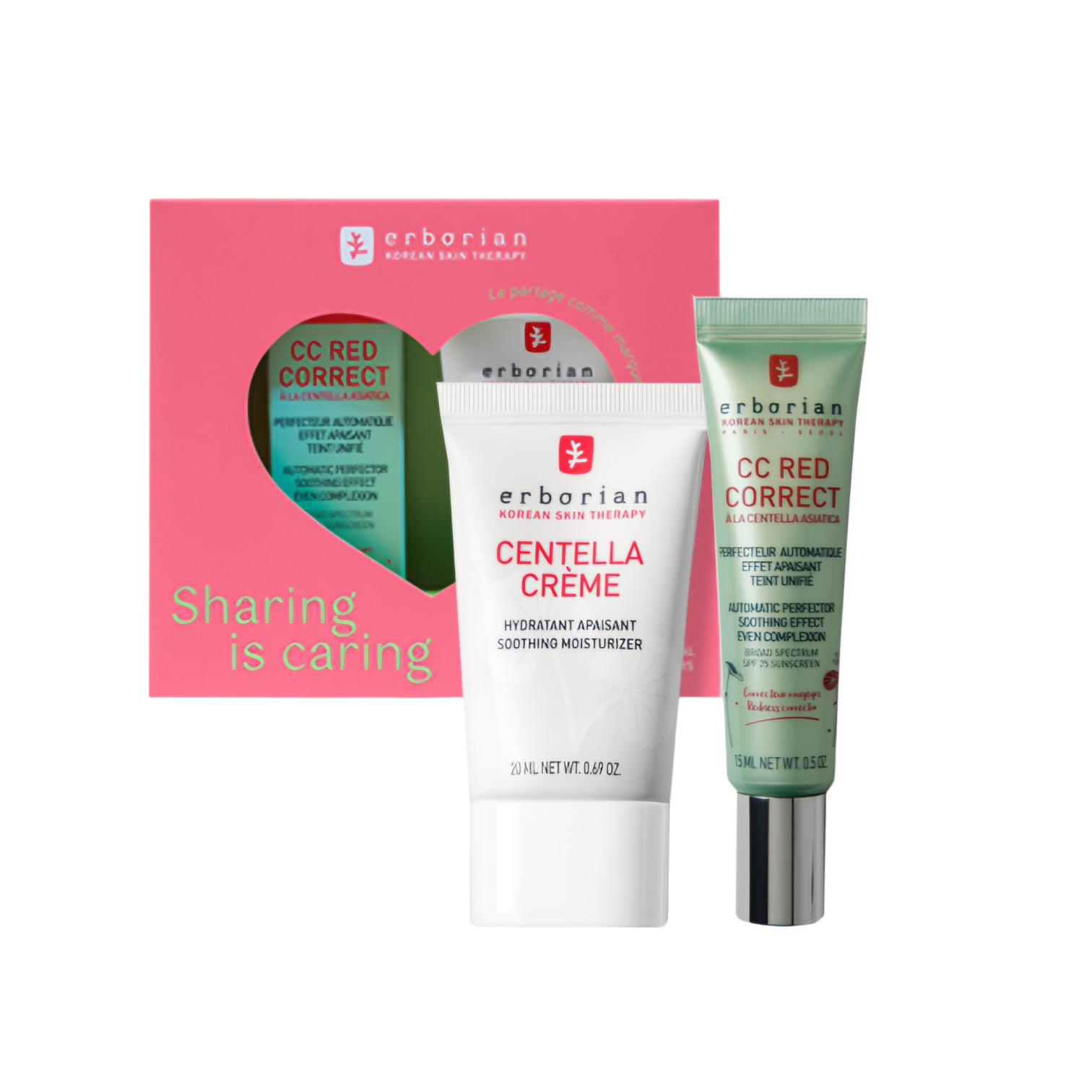 ERBORIAN - Coffret Anti-Redness Duo- CC Red Correct & Centella Cream