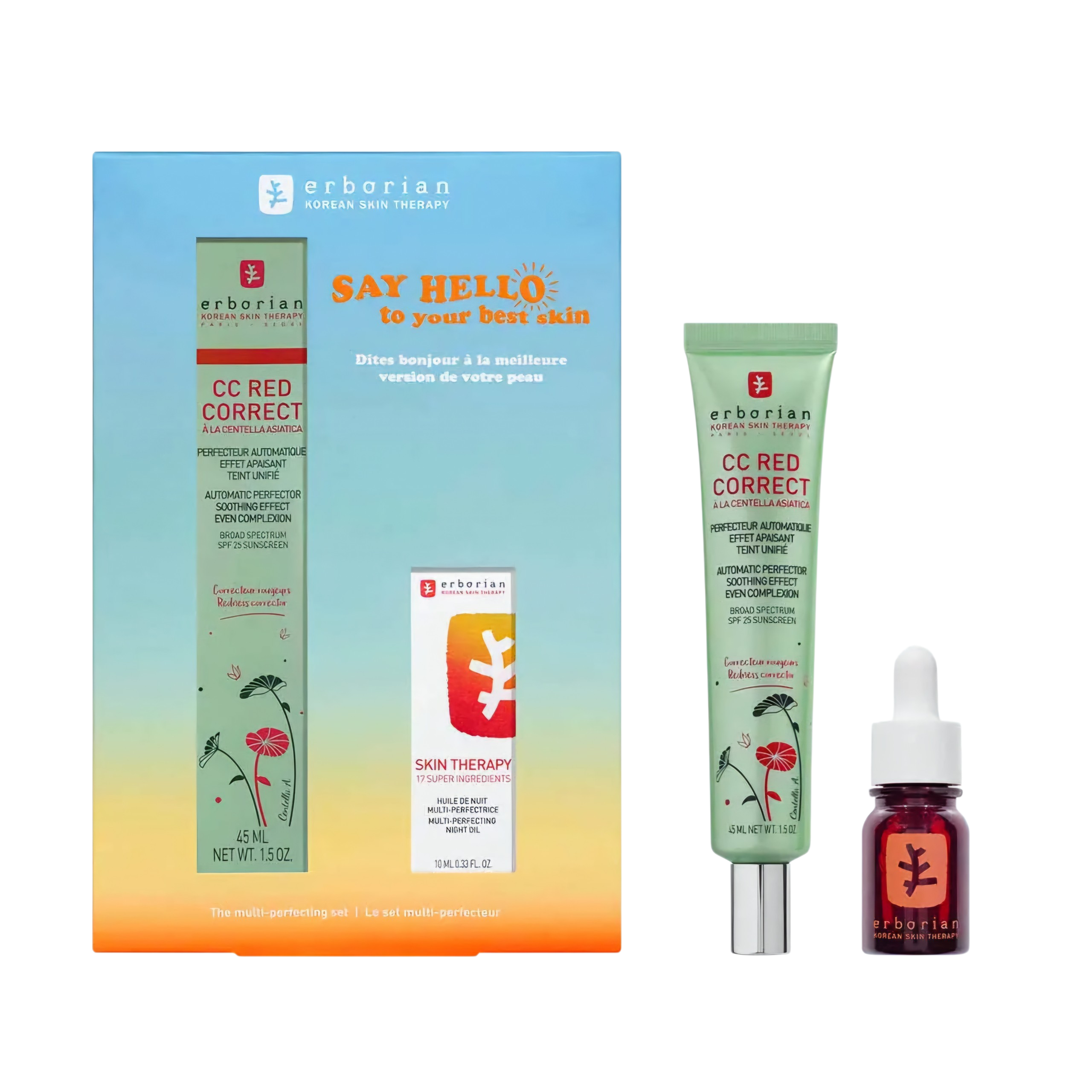 ERBORIAN - Coffret Red Correct & Skin Therapy Huile-Sérum ( 2pcs )
