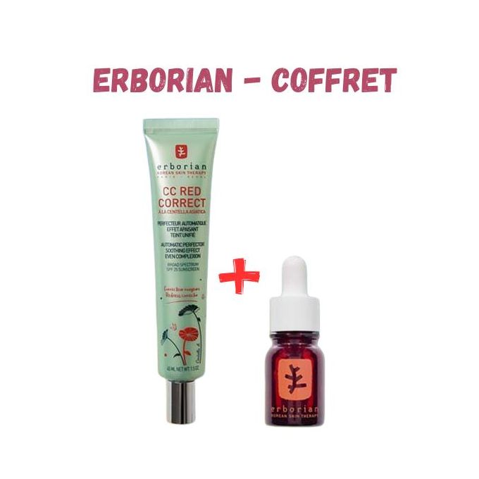ERBORIAN - Coffret Red Correct & Skin Therapy Huile-Sérum ( 2pcs )
