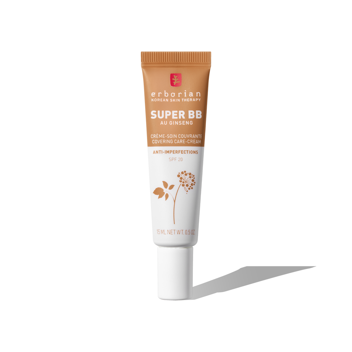ERBORIAN - Super BB - BB crème couvrante anti-imperfections - Ref Caramel-15ml