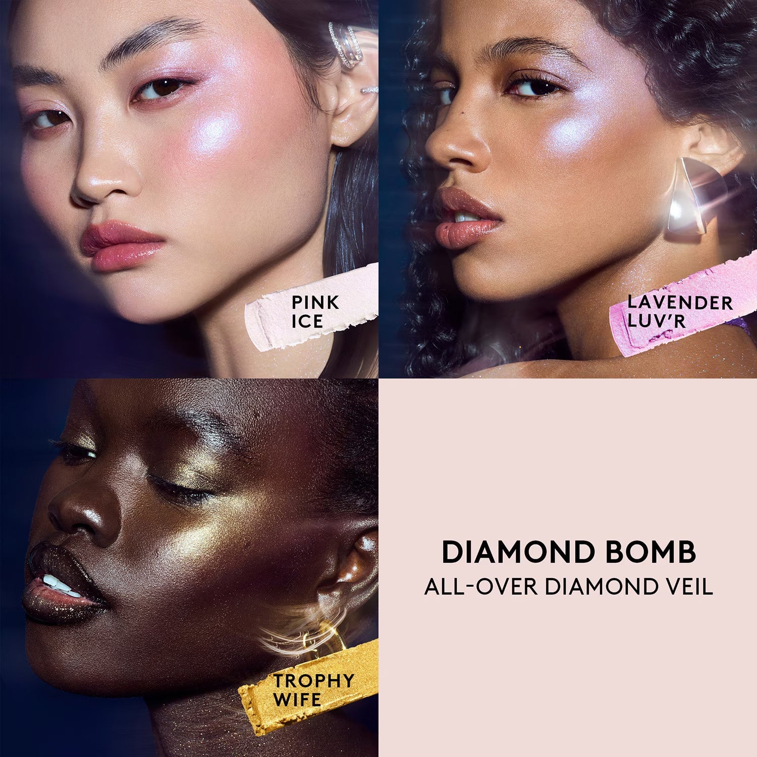 FENTY Beauty - Diamond Bomb All-Over Highlighter - réf Pink Ice