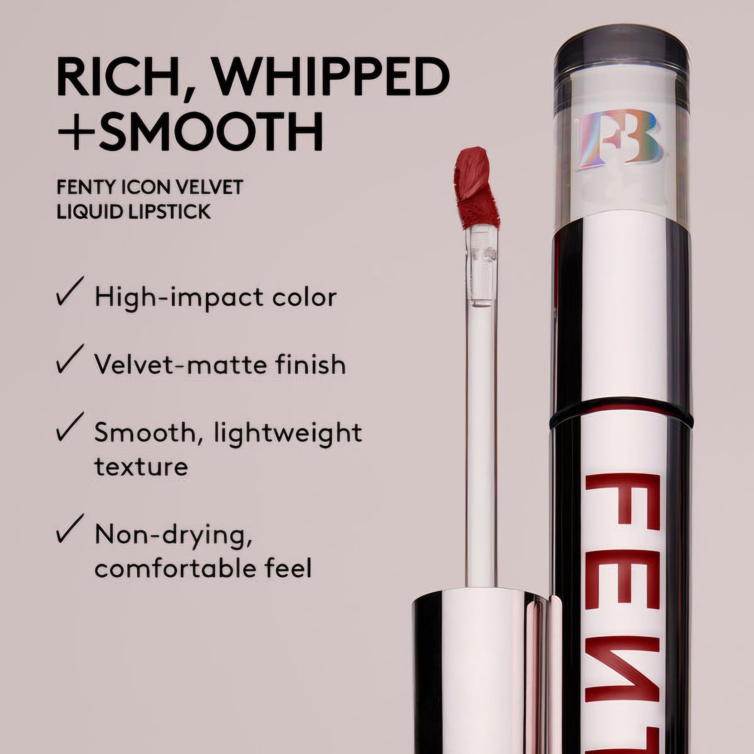 FENTY Beauty - Icon Velvet Liquid Lipstick - réf 09 Thruth Fairy