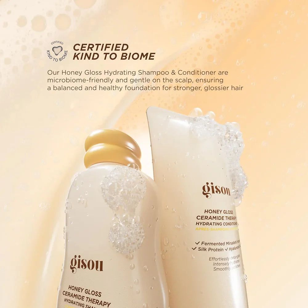 Gisou - DUO Honey Gloss Ceramide Cleanse Shampoo 250ml+ Conditioner 200ml