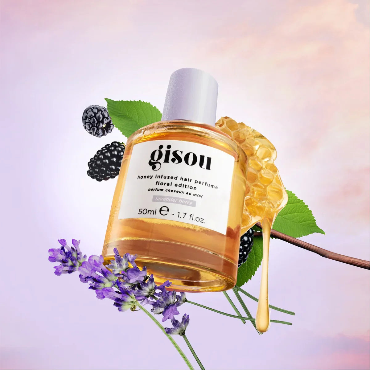 Gisou - Honey Infused Hair Perfume Édition florale - réf Lavender Berry 50ml