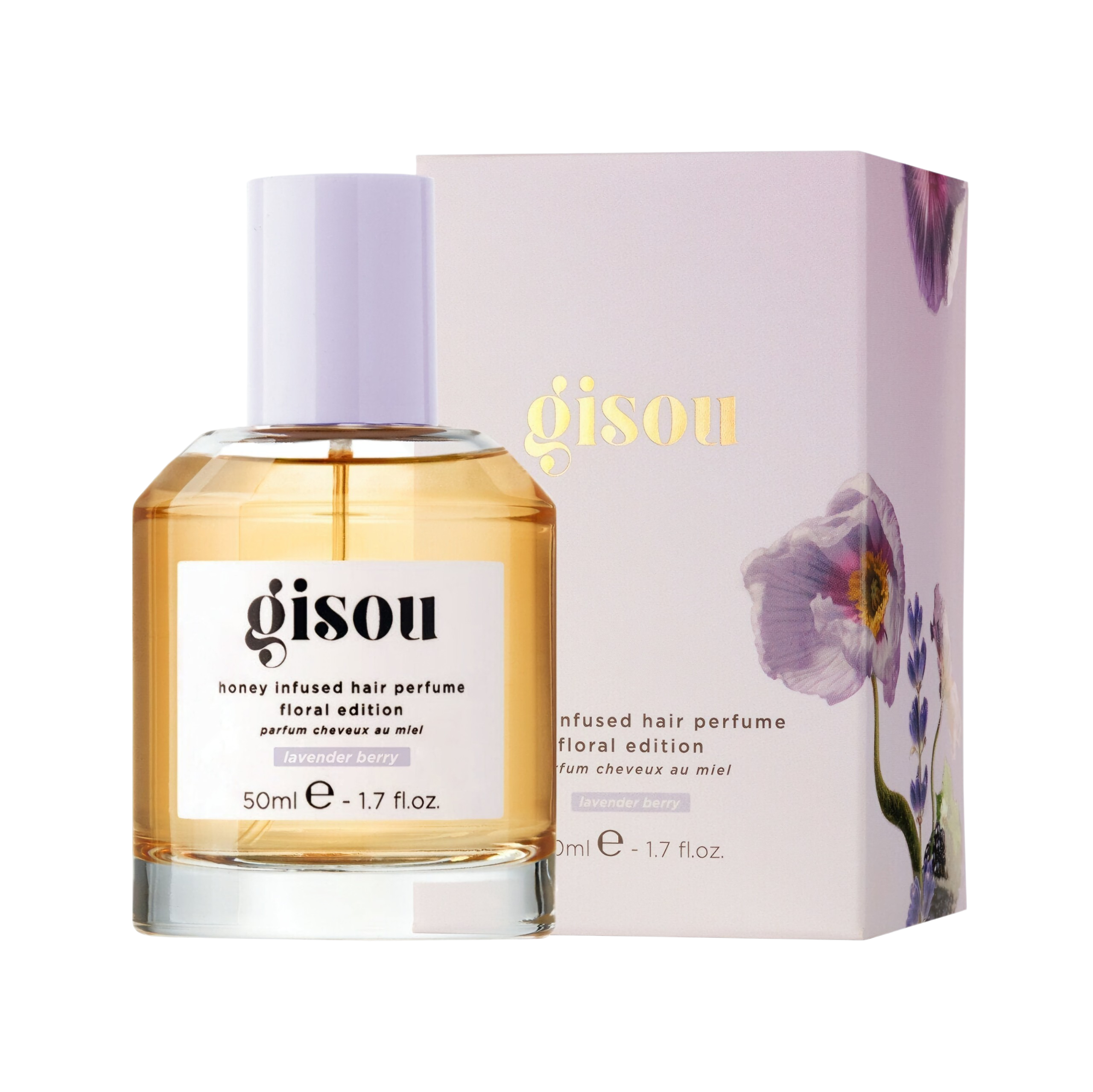 Gisou - Honey Infused Hair Perfume Édition florale - réf Lavender Berry 50ml