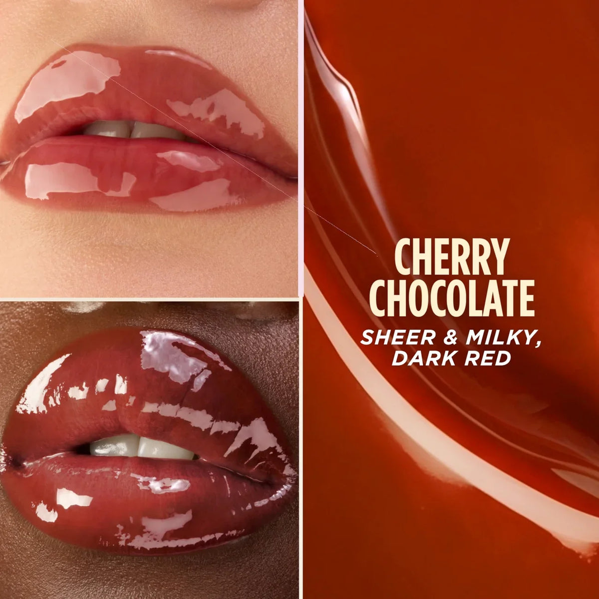 GISOU - Honey Infused Lip Oil - réf Cherry Chocolate