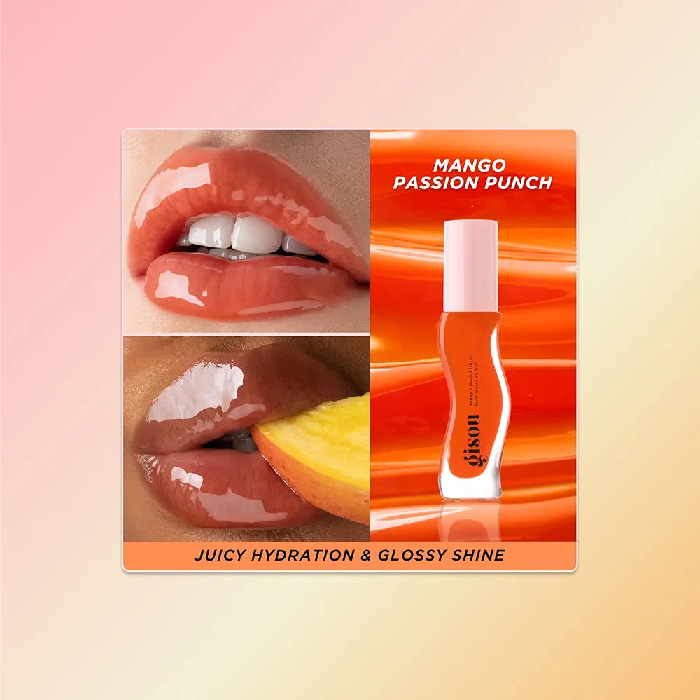 Gisou - Honey Infused Lip Oil - réf Mango Passion Punch 8ml