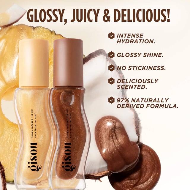 Gisou - Honey Infused Lip Oil - réf Pineapple Pout