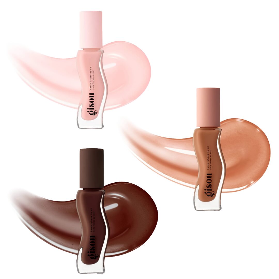GISOU - Honey Infused Lip Oil - réf Sticky Toffee