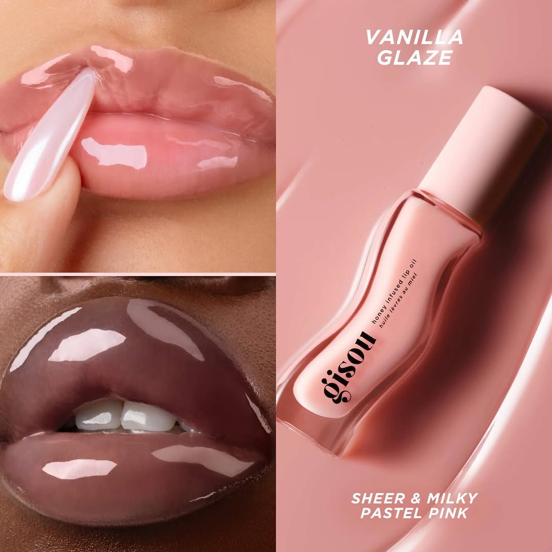 GISOU - Honey Infused Lip Oil - réf Vanilla Glaze