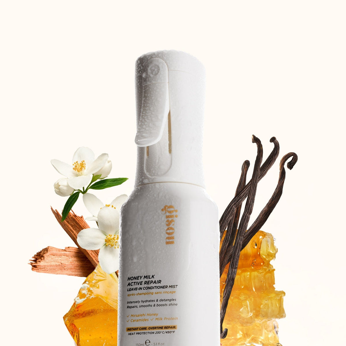 Gisou - Honey Milk Active Repair - Brume après-shampoing sans rinçage réparatrice
