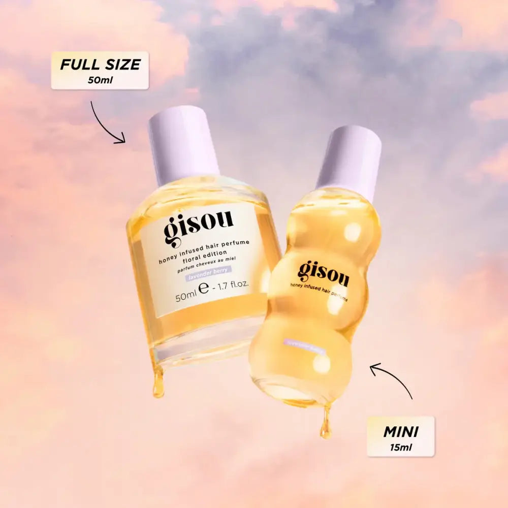 GISOU - MINI Honey Infused Hair Perfume Floral Edition - réf Wild Rose 15ml KIT