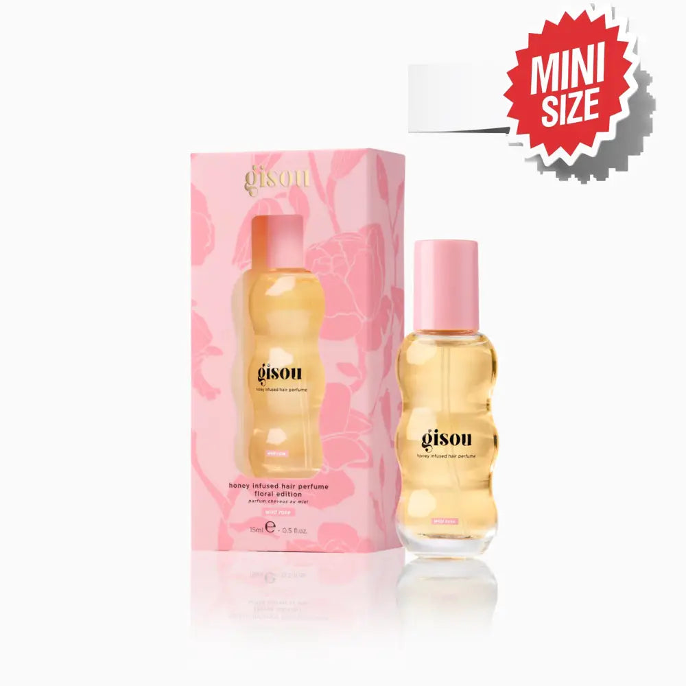 GISOU - MINI Honey Infused Hair Perfume Floral Edition - réf Wild Rose 15ml KIT
