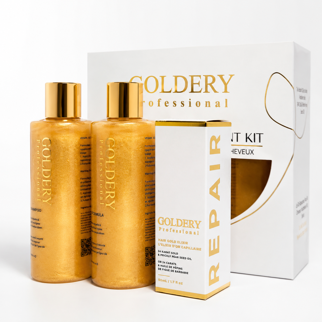 GOLDERY - Kit Goldery Professional - Hair Repair Treatment Kit ( 3pcs )