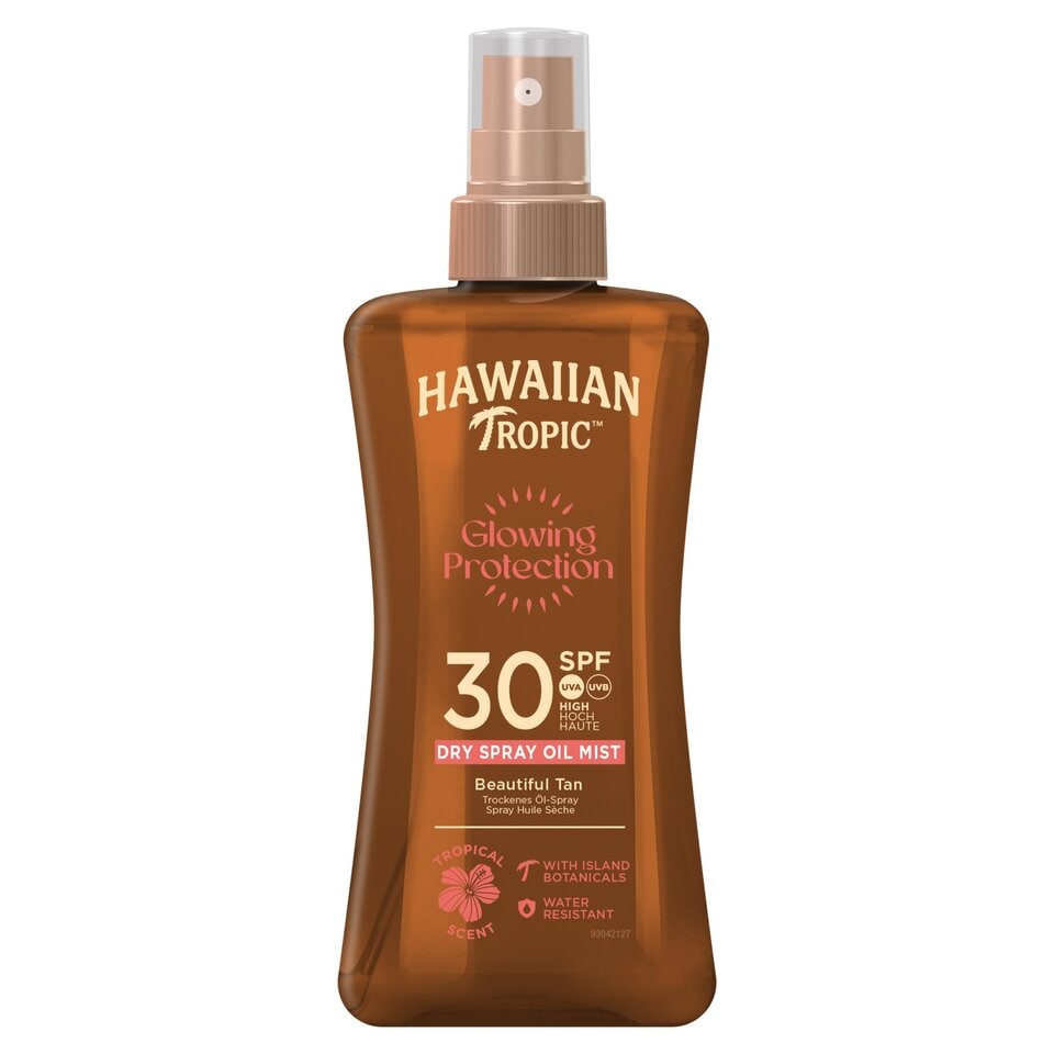 HAWAIIAN TROPIC - Glowing Protection Dry Spray Oil 30 SPF - 200ml