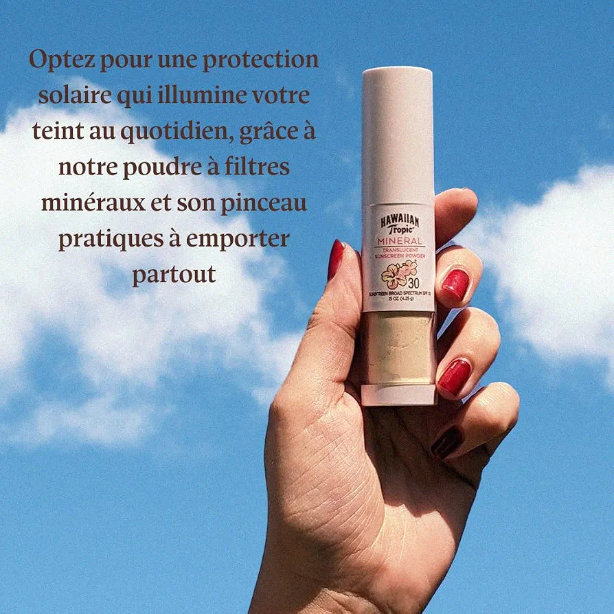 HAWAIIAN TROPIC - Mineral Protection Poudre Solaire & Pinceau SPF30 - 4,25g