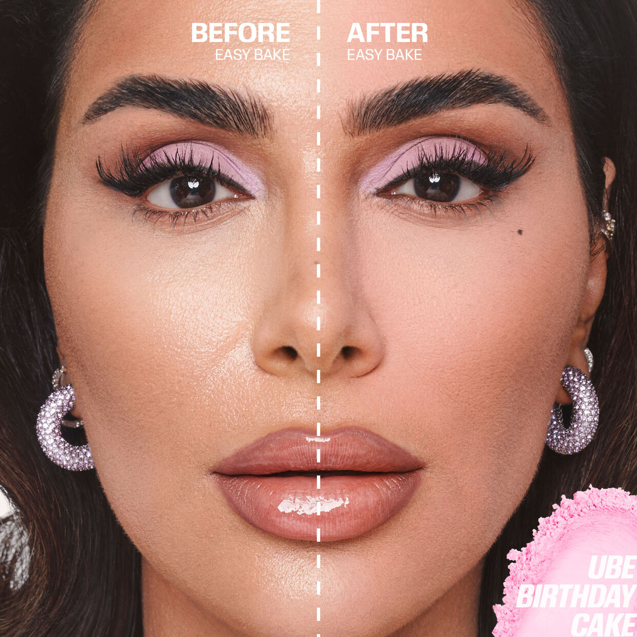 HUDA BEAUTY - Easy Bake Loose Baking & Setting Powder Ube Birthday Cake