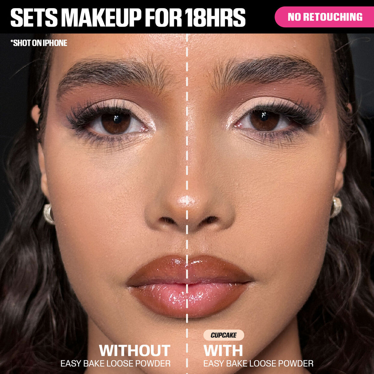 HUDA BEAUTY - Easy Bake Loose Powder Duo - Poudre Libre Fixante- Cherry Peach