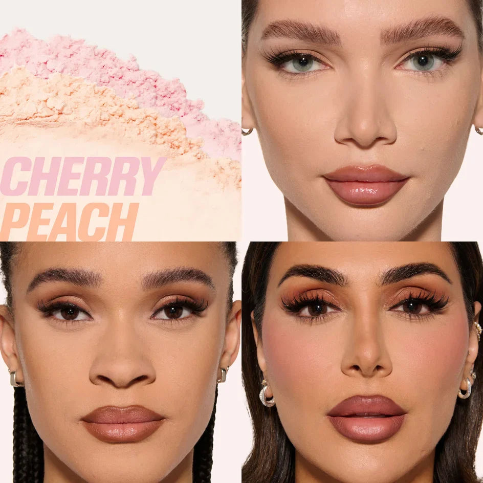 HUDA BEAUTY - Easy Bake Loose Powder Duo - Poudre Libre Fixante- Cherry Peach