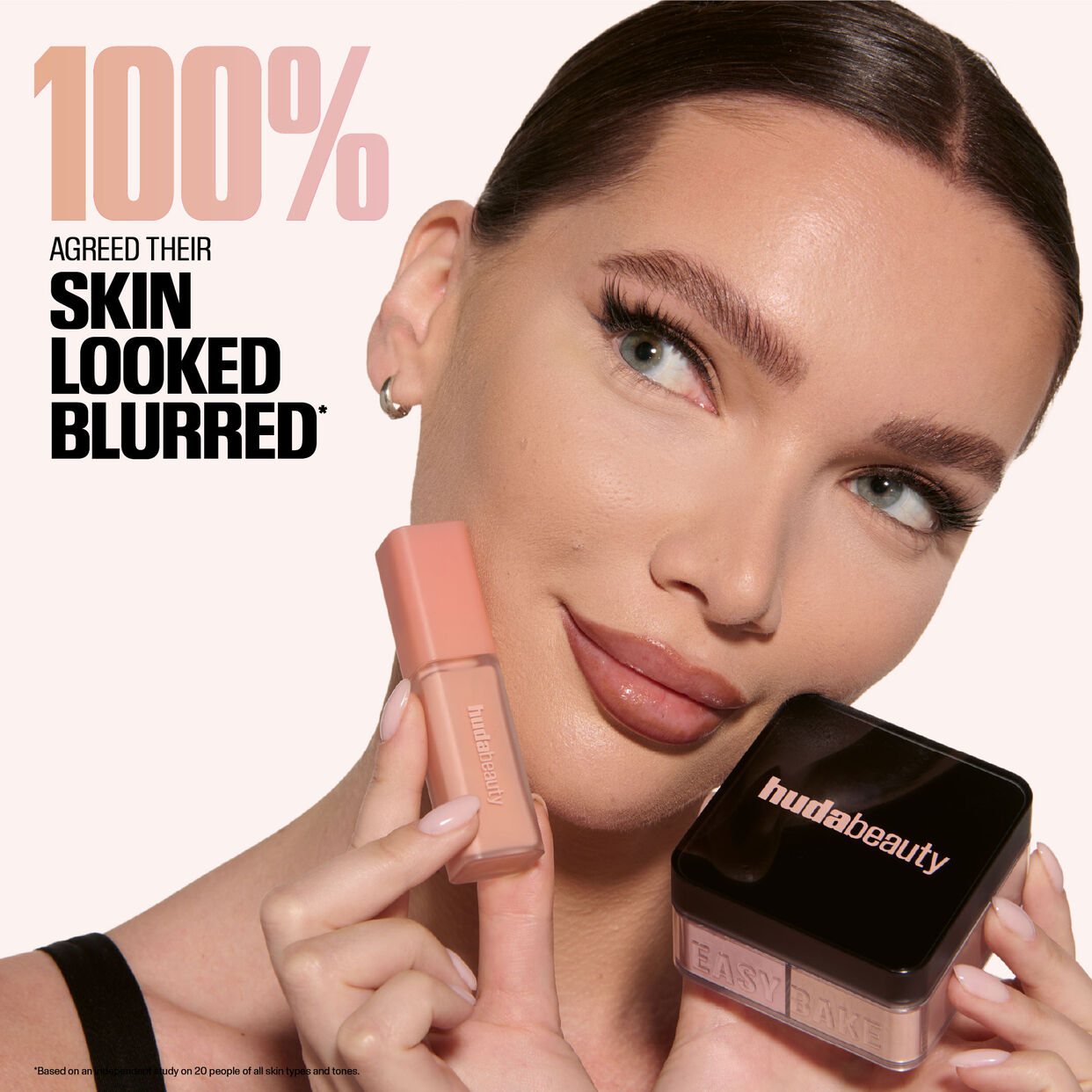 HUDA BEAUTY - Easy Bake Loose Powder Duo - Poudre Libre Fixante - réf Pink Pumpkin
