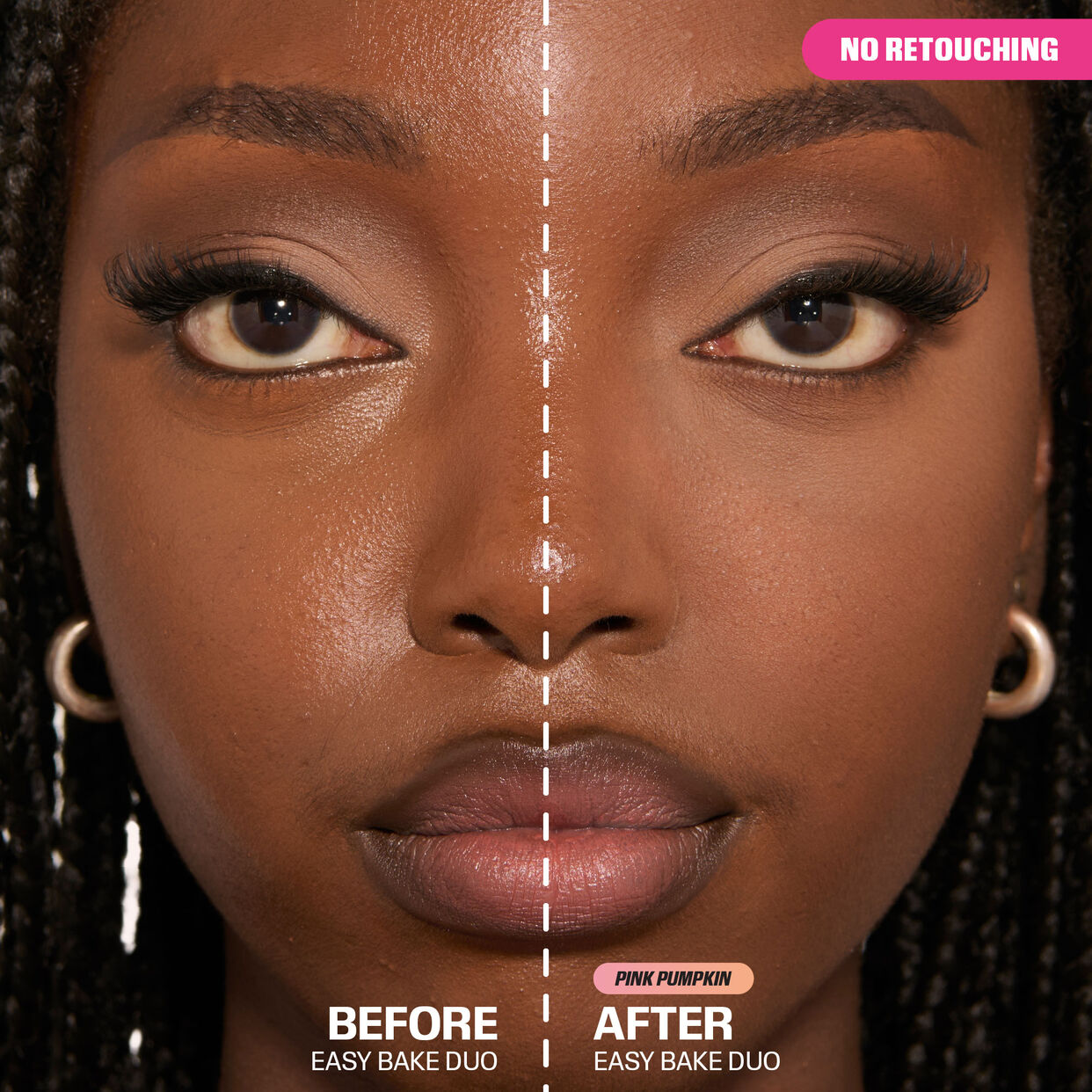 HUDA BEAUTY - Easy Bake Loose Powder Duo - Poudre Libre Fixante - réf Pink Pumpkin