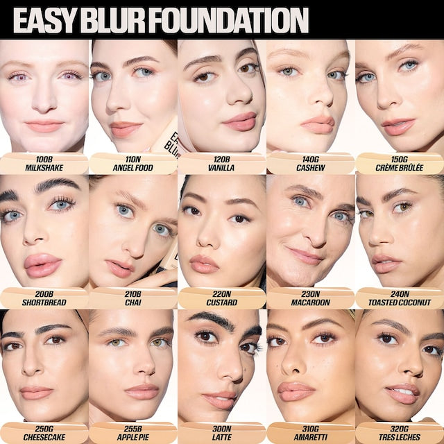 HUDA BEAUTY - Easy Blur Natural Airbrush Foundation - 150G Crème Brûlée