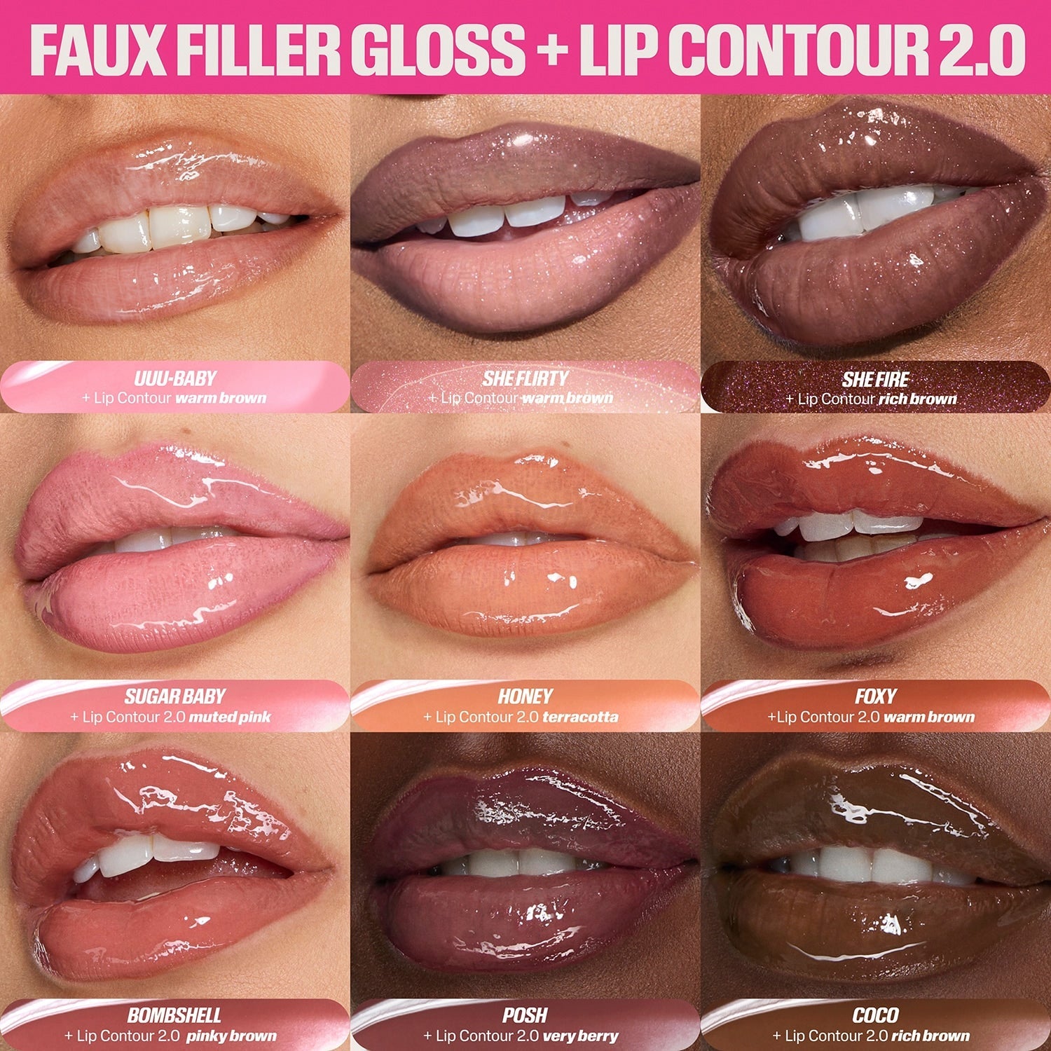 HUDA BEAUTY - Faux Filler - Gloss Haute Brillance - réf RichCealer (3,9 ml)