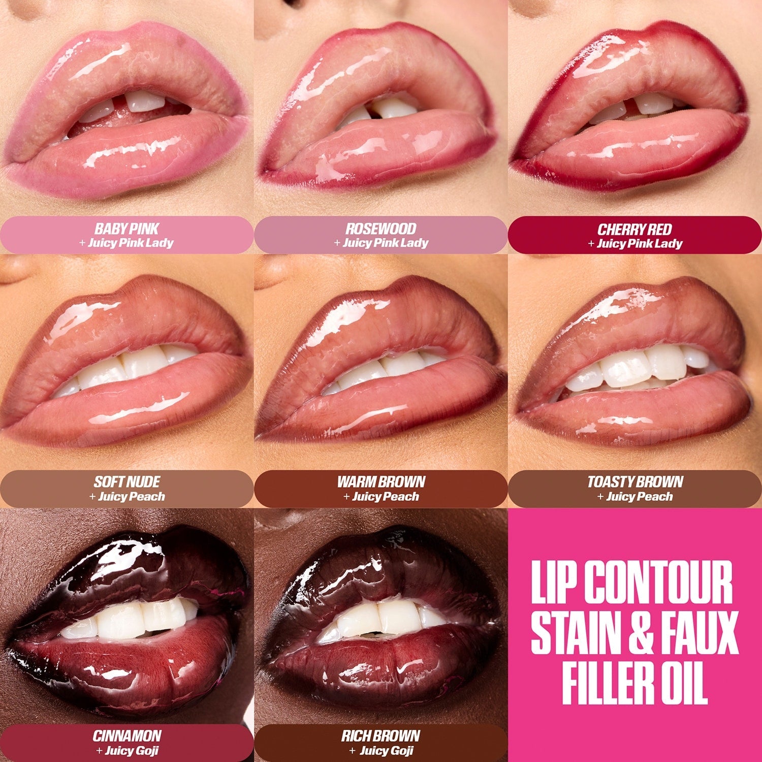 HUDA BEAUTY - Lip Contour Lip Stain - réf Baby Pink