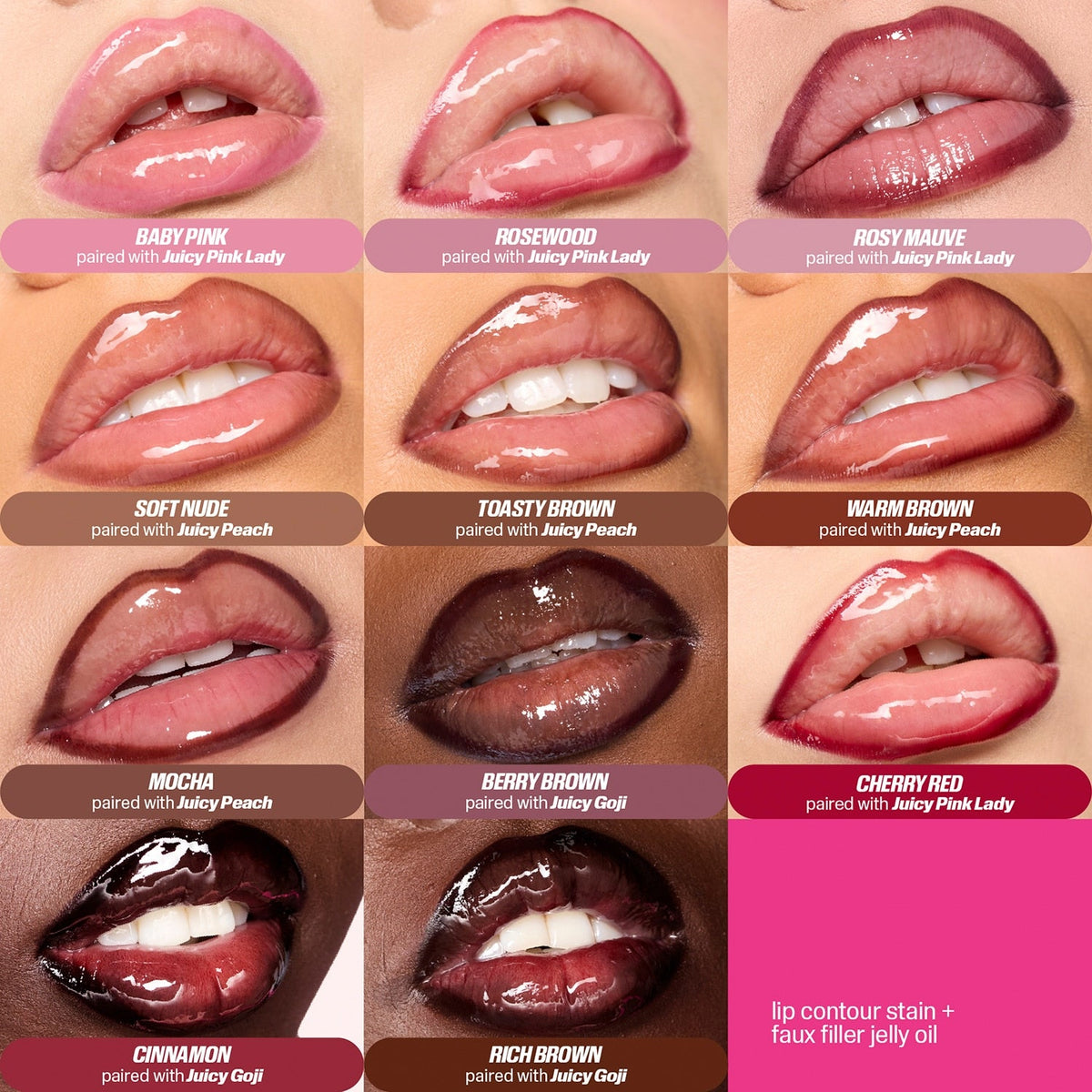 HUDA BEAUTY - Lip Contour Lip Stain - réf Mocha mauve (1 ml)