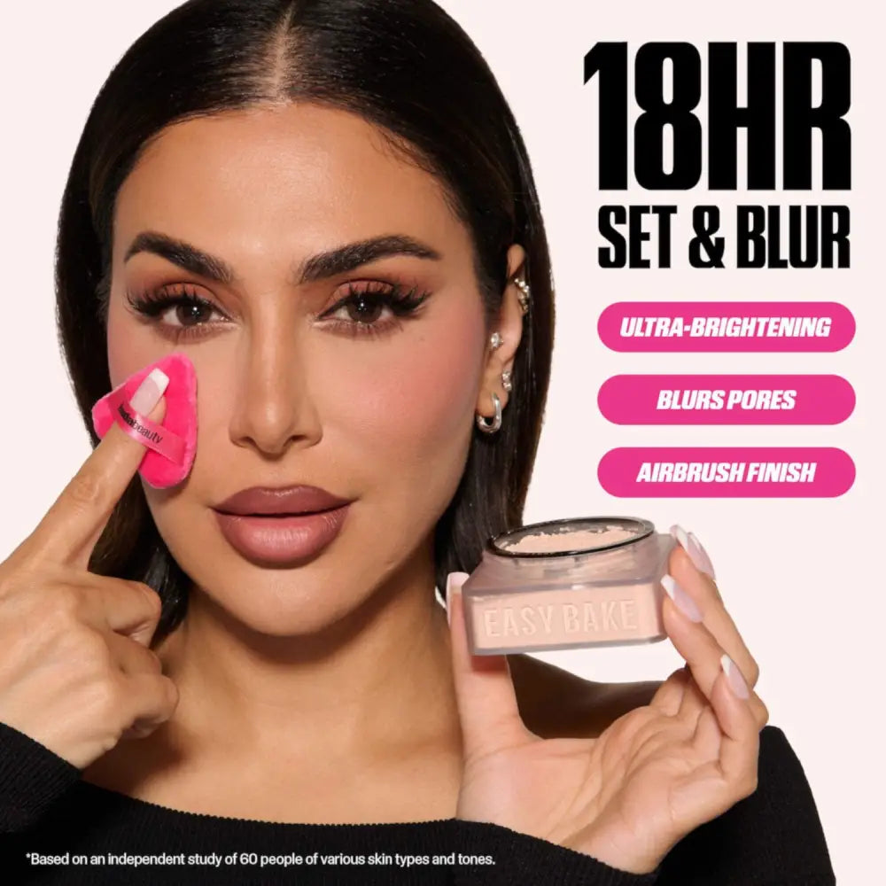 HUDA BEAUTY - MINI Easy Bake Loose Baking & Setting Powder - Poudre Libre - réf Sugar Cookie Highlighter