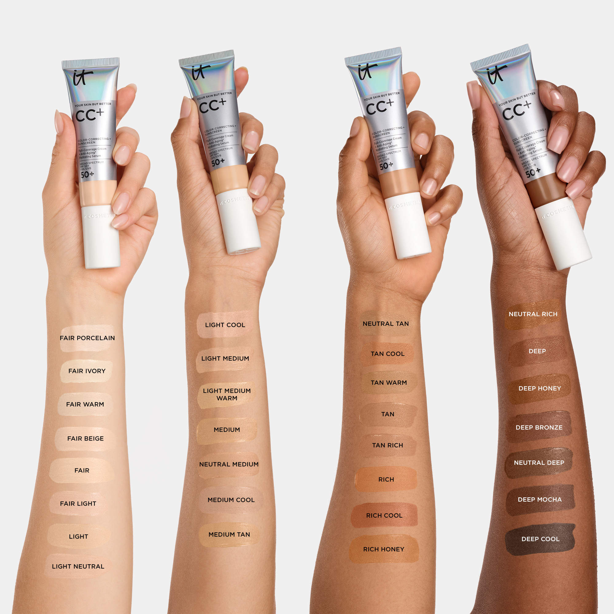 IT COSMETICS - CC+ Cream SPF 50+ CC Crème Correctrice - réf Fair W