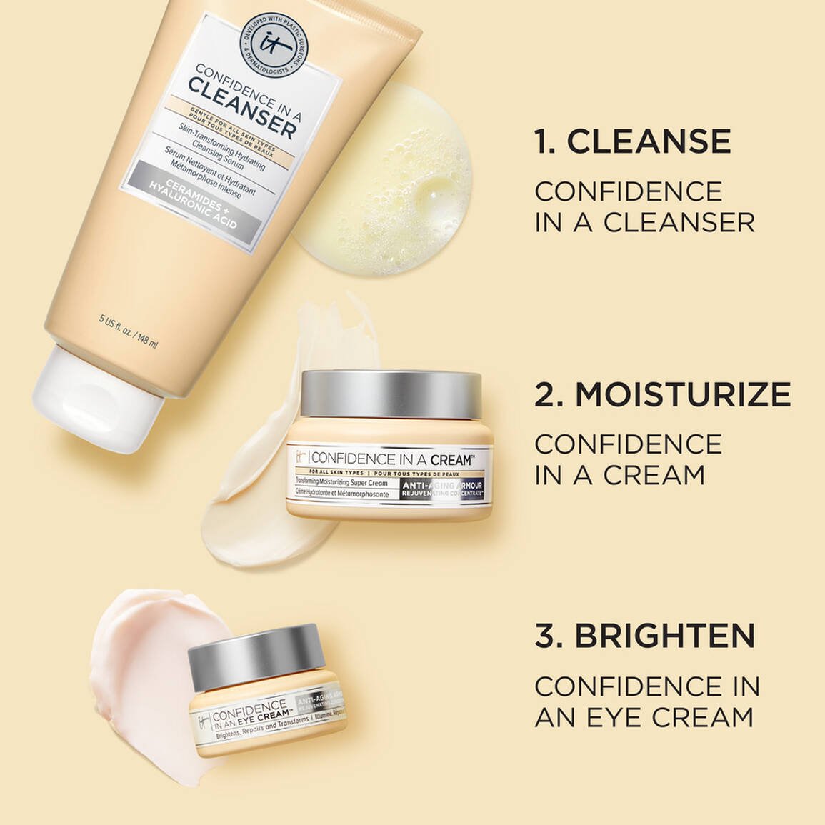 IT COSMETICS -CONFIDENCE IN A CLEANSER- 148ml