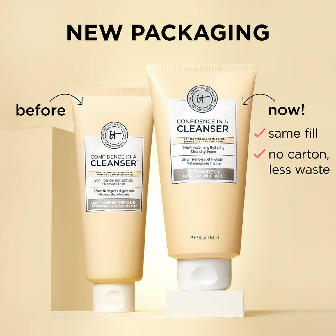 IT COSMETICS -CONFIDENCE IN A CLEANSER- 148ml