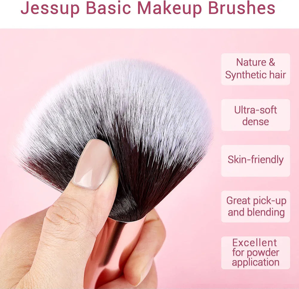 JESSUP - Ensemble 10pcs de Pinceaux Noir