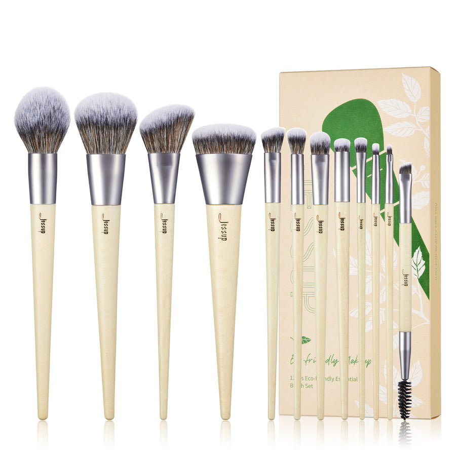 JESSUP - Sustainable and Eco-friendly Brush Set Low Waste 12Pcs